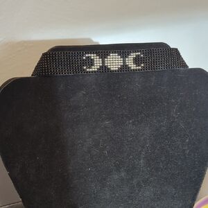 Black Handwoven Triple Moon Choker